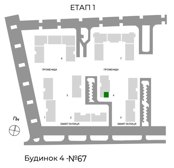 2-кімнатна квартира 58.10 м2 - Фото №1