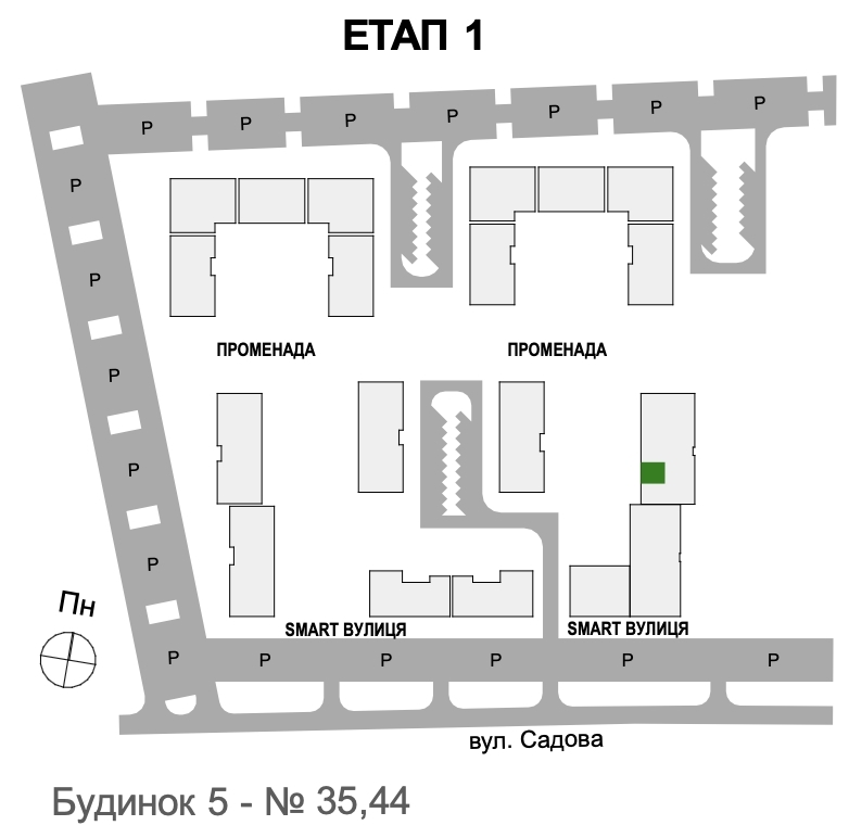 1-кімнатна квартира 40,15 м2 - Фото №1