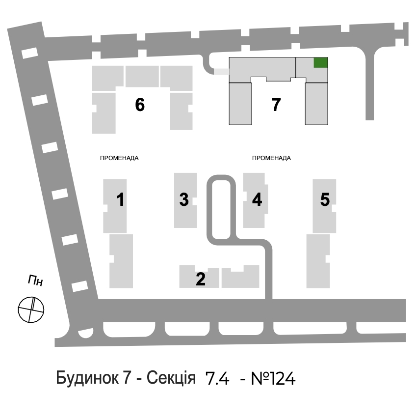 2-кімнатна квартира 53,04 м2 - Фото №1